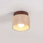 Barrowlark Travertine Ceiling Light-Moonnatur
