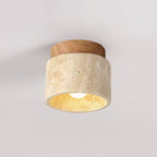 Barrowlark Travertine Ceiling Light-Moonnatur