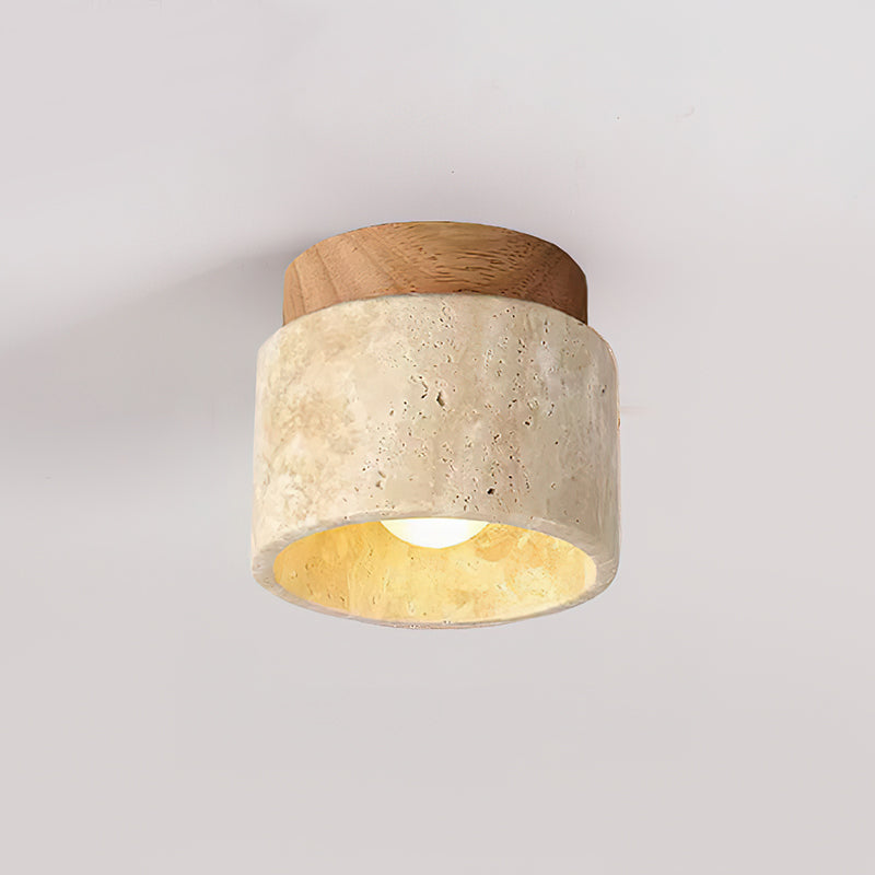 Barrowlark Travertine Ceiling Light-Moonnatur