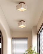 Barrowlark Travertine Ceiling Light-Moonnatur