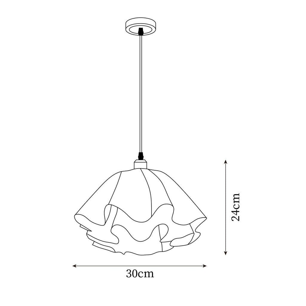 Jardencove Plastic Pendant Light-Moonnatur