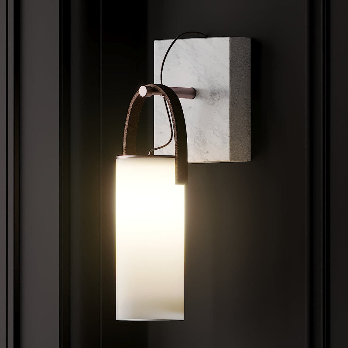 Berelwren Alabaster Wall Light-Moonnatur