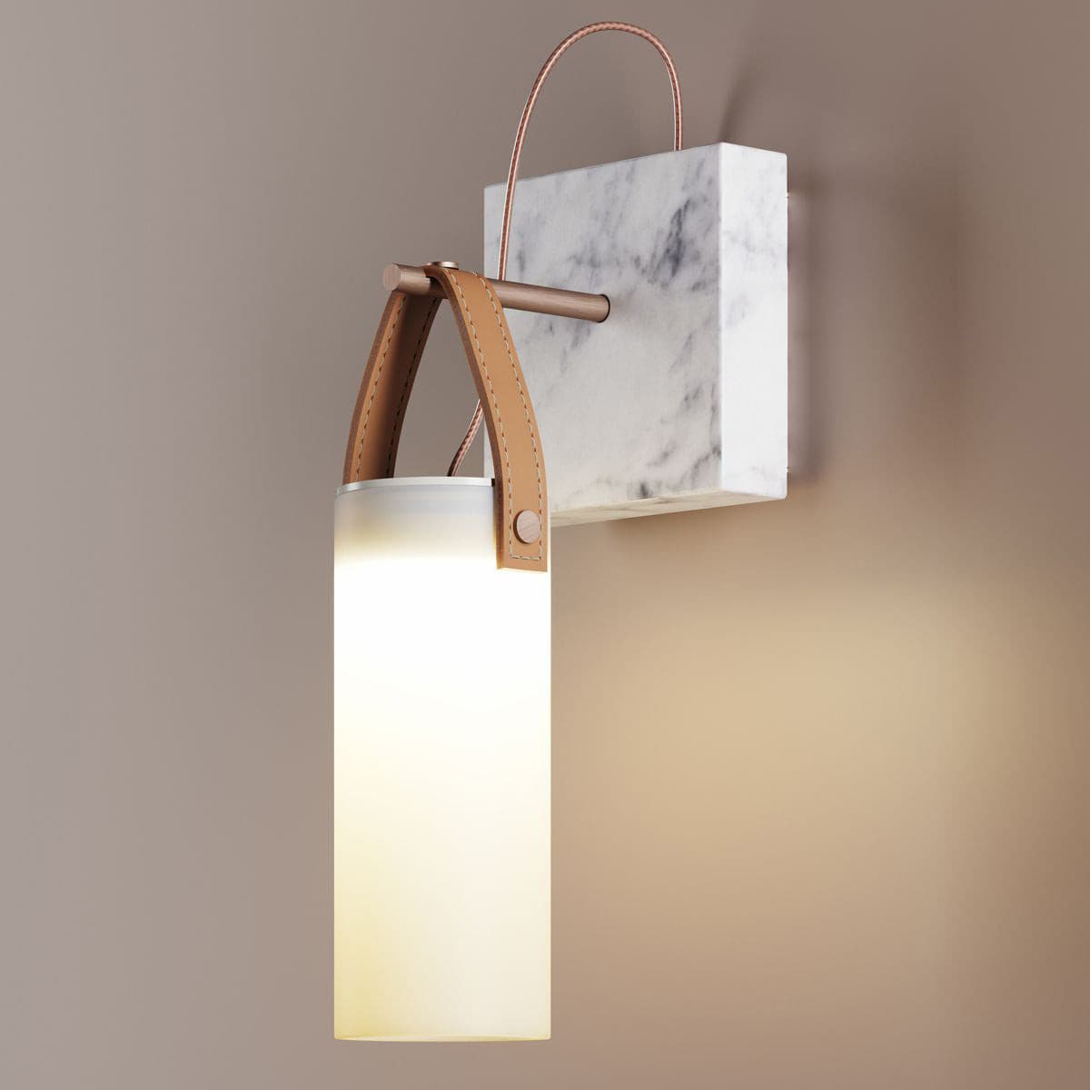 Berelwren Alabaster Wall Light-Moonnatur