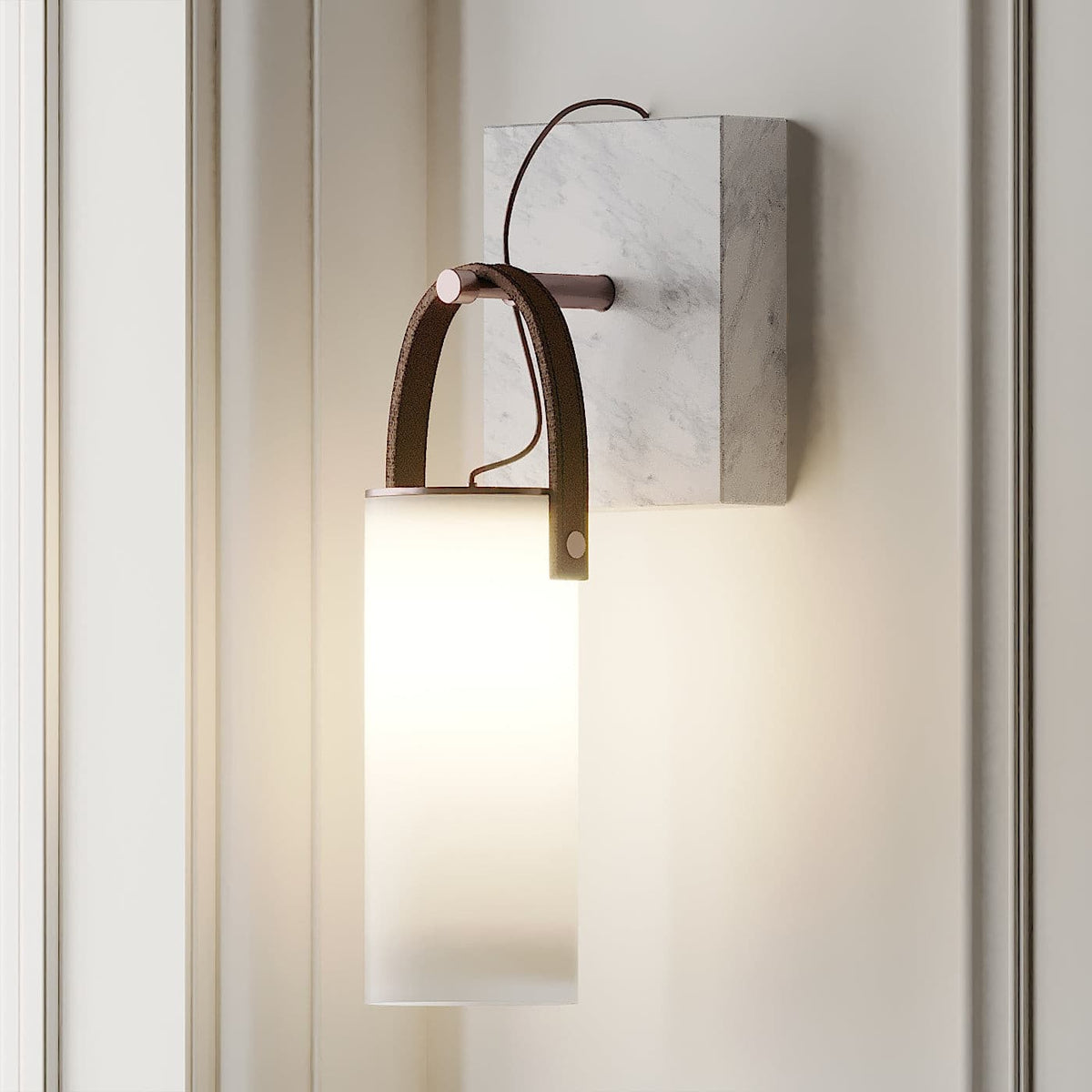 Berelwren Alabaster Wall Light-Moonnatur