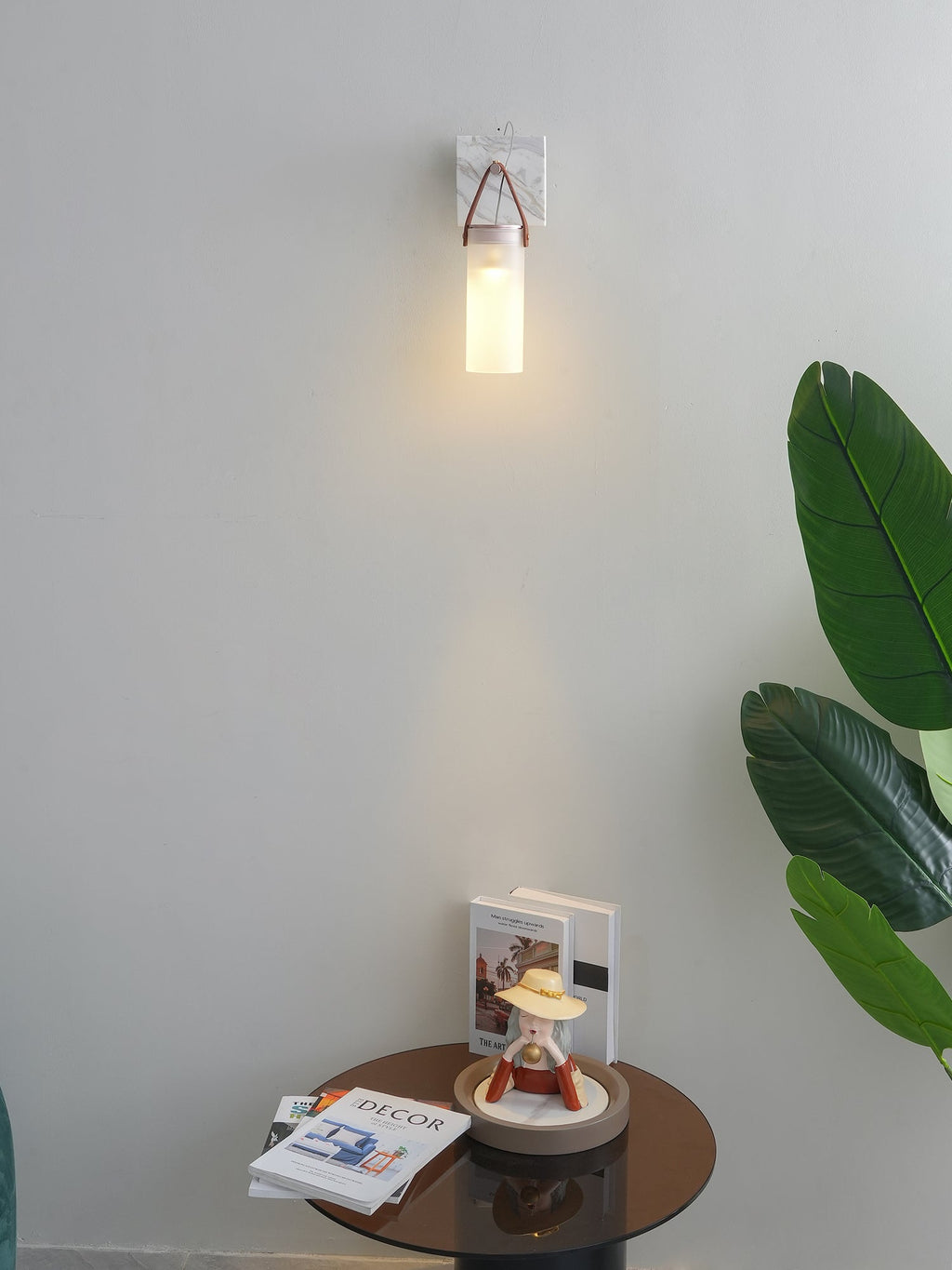 Berelwren Alabaster Wall Light-Moonnatur