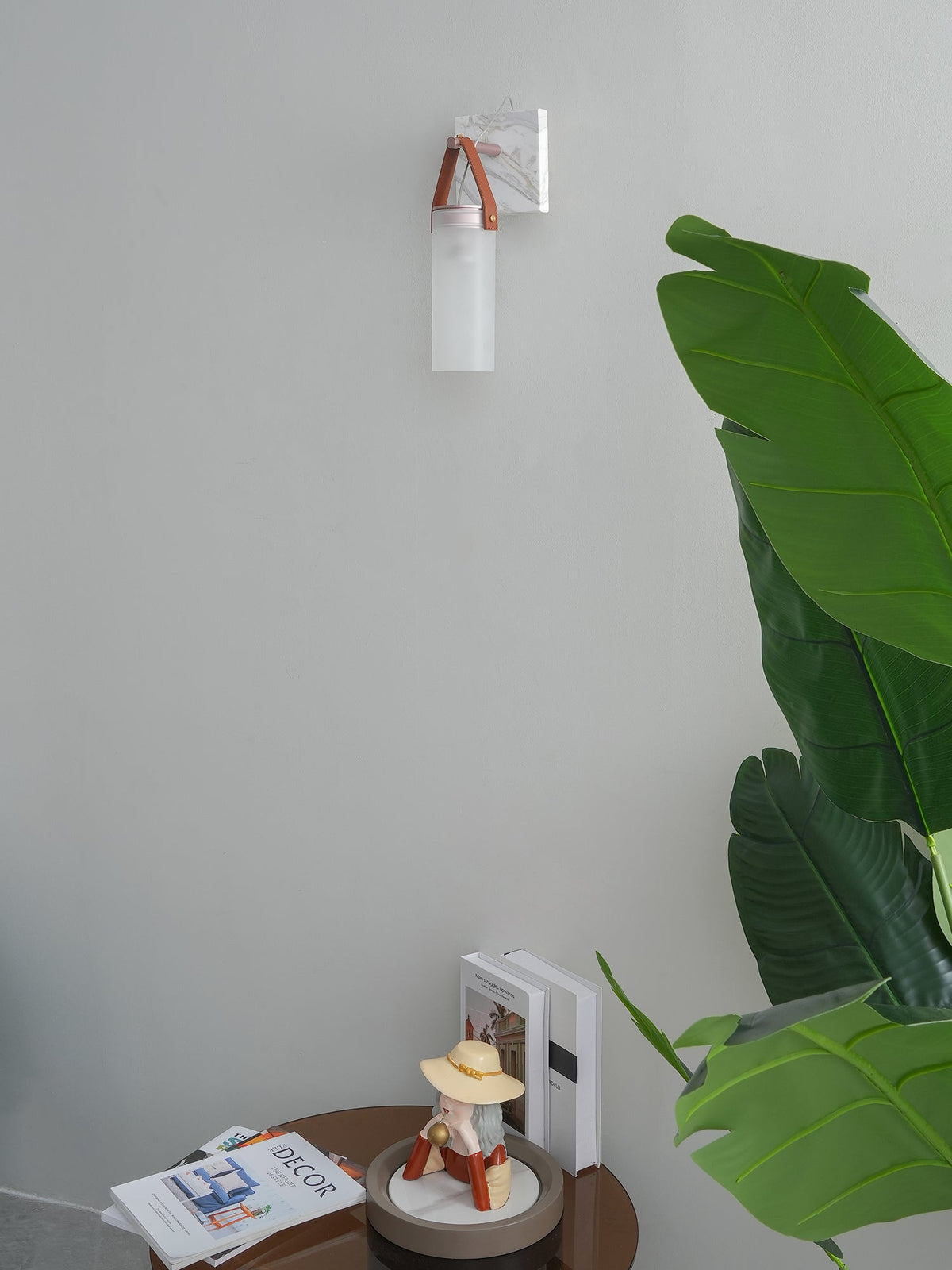Berelwren Alabaster Wall Light-Moonnatur