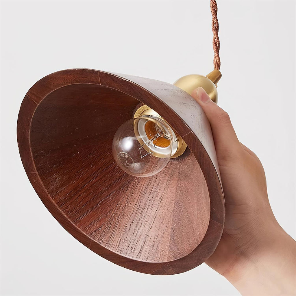 Tarnelwell Wood Pendant Light-Moonnatur