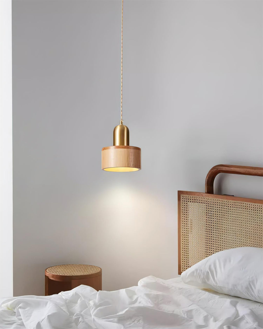 Tarnelwell Wood Pendant Light-Moonnatur
