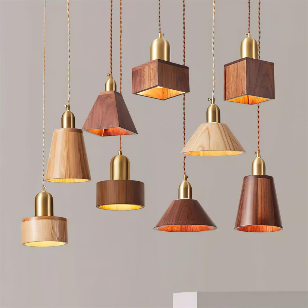 Tarnelwell Wood Pendant Light-Moonnatur