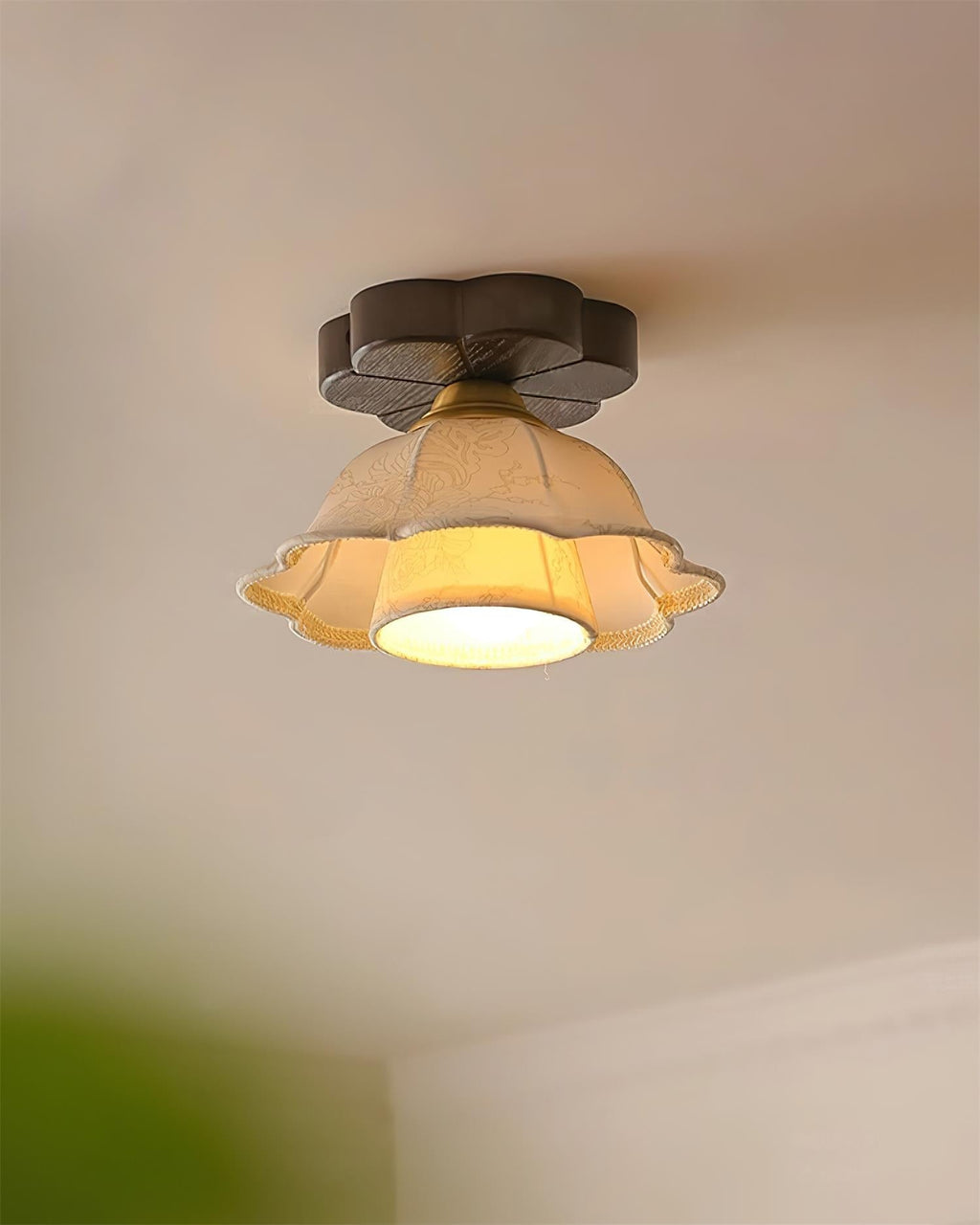 Hadrenmoss Fabric Ceiling Light-Moonnatur