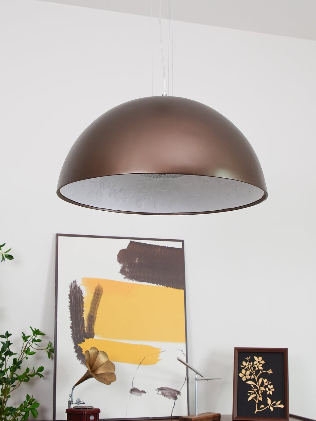 Zamoria Plaster Pendant Lamp-Moonnatur