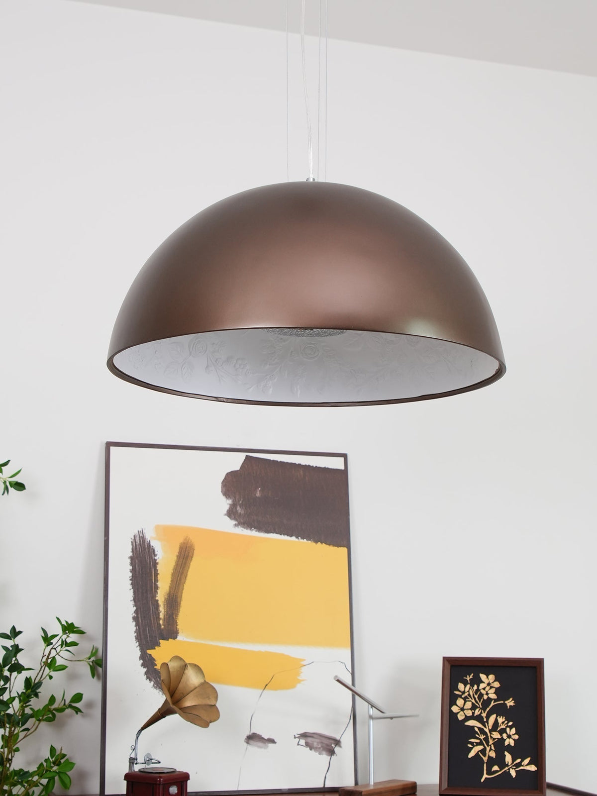 Zamoria Plaster Pendant Lamp-Moonnatur