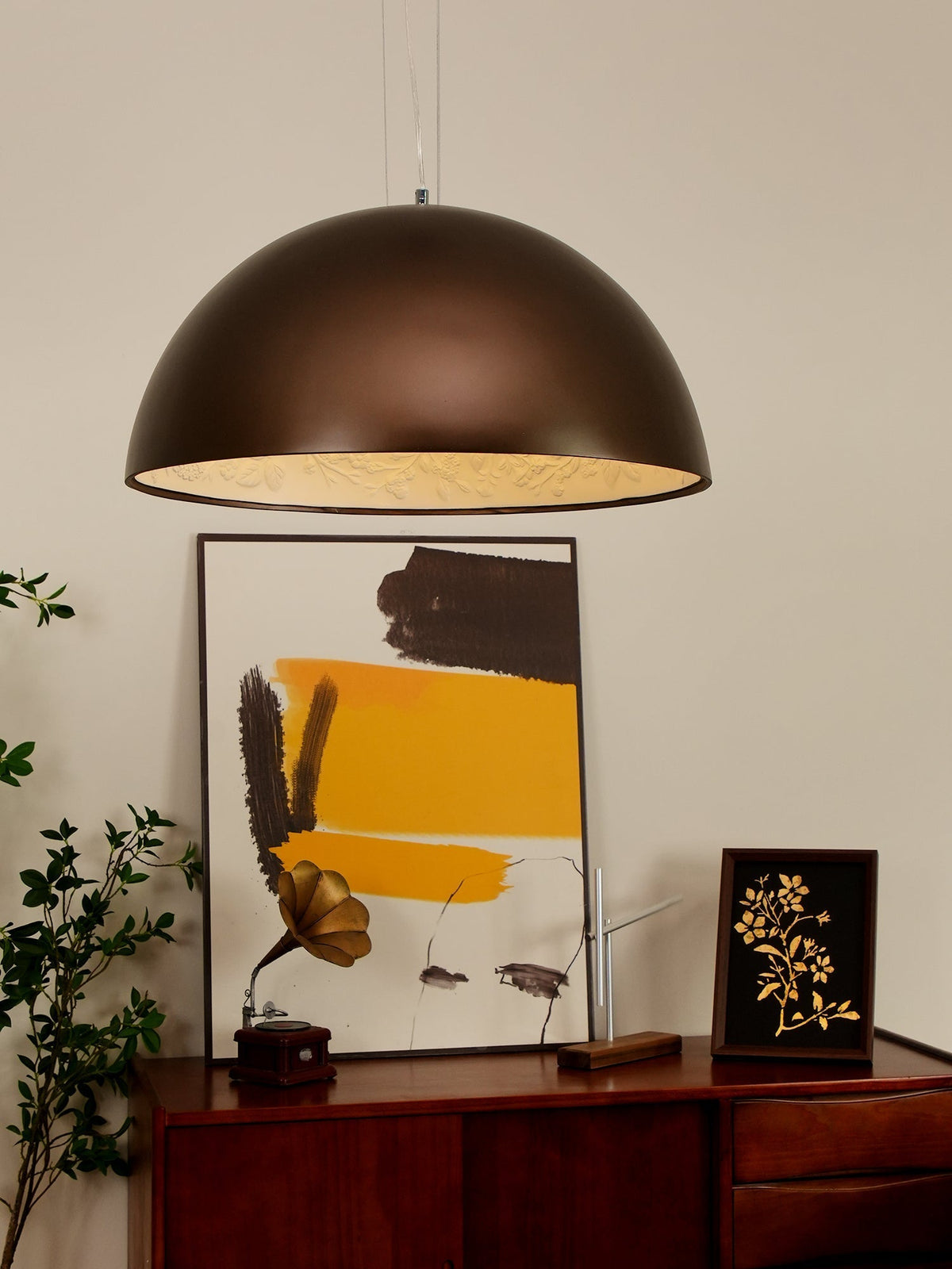Zamoria Plaster Pendant Lamp-Moonnatur