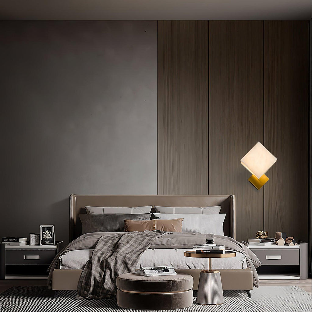 Elsenonna Alabaster Wall Light-Moonnatur