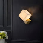 Elsenonna Alabaster Wall Light-Moonnatur