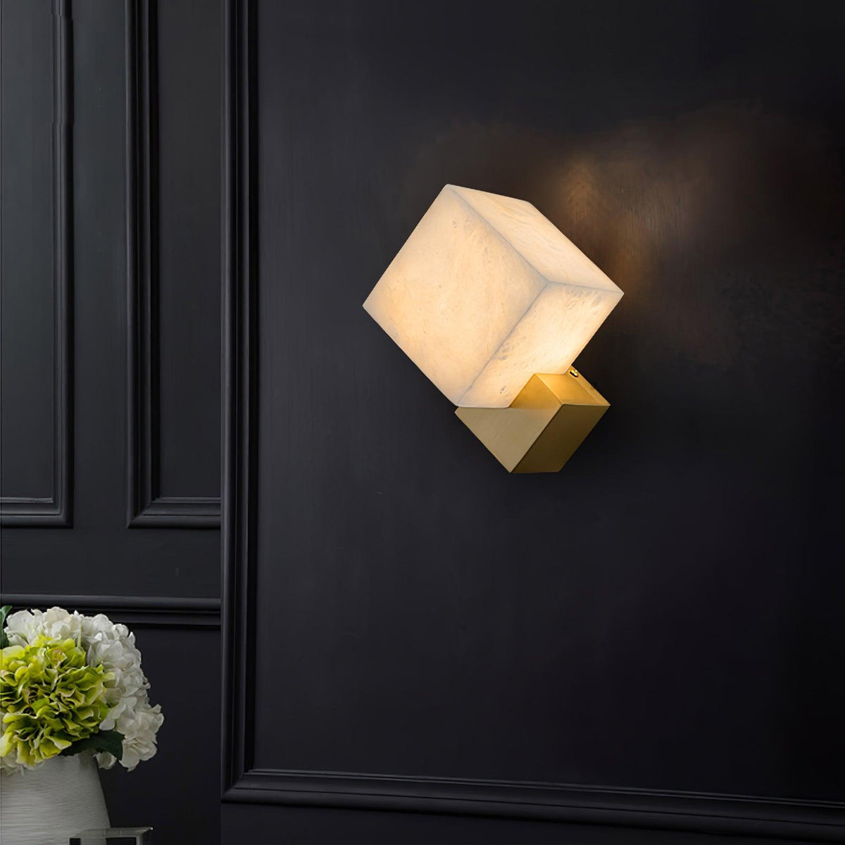 Elsenonna Alabaster Wall Light-Moonnatur