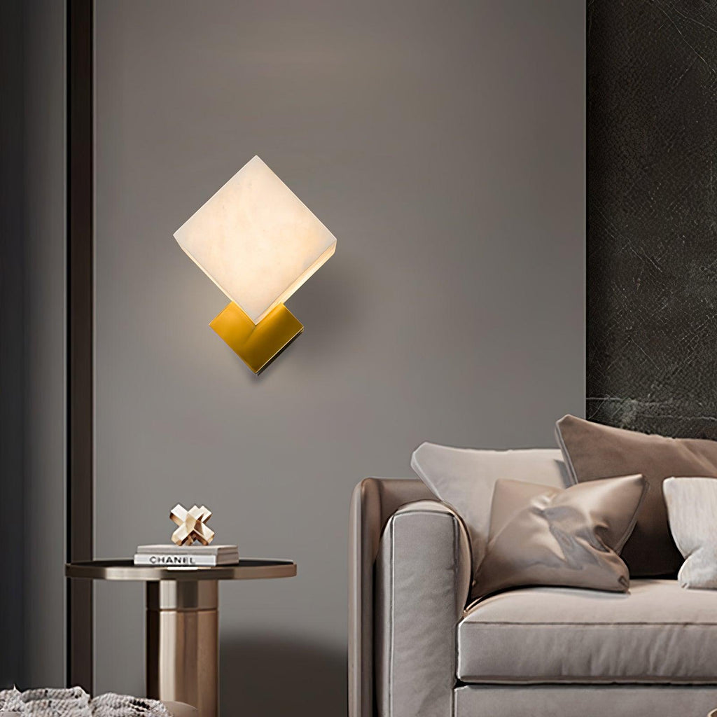 Elsenonna Alabaster Wall Light-Moonnatur