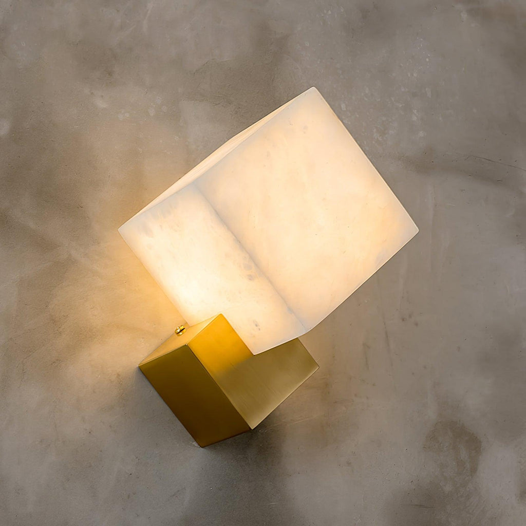 Elsenonna Alabaster Wall Light-Moonnatur