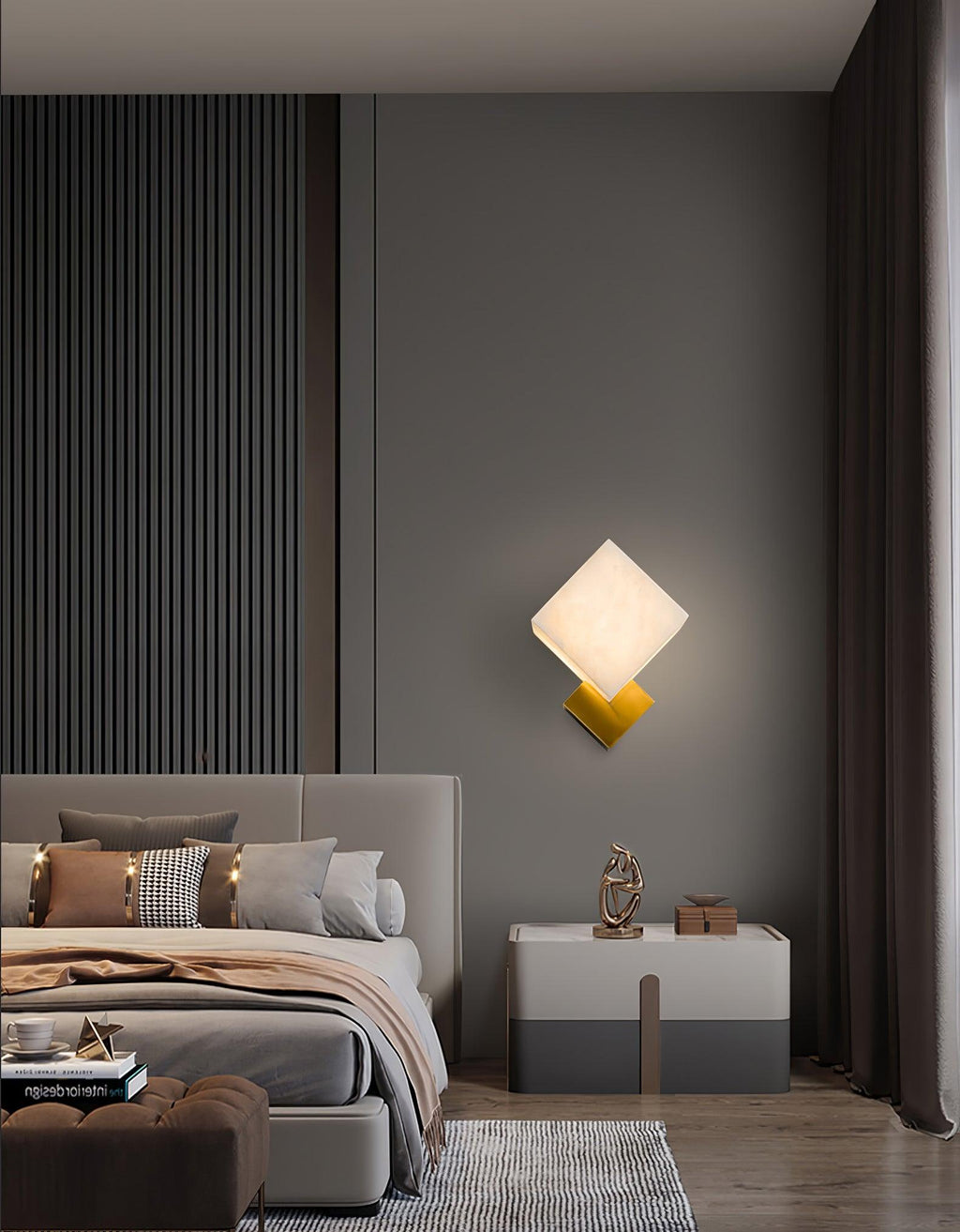Elsenonna Alabaster Wall Light-Moonnatur