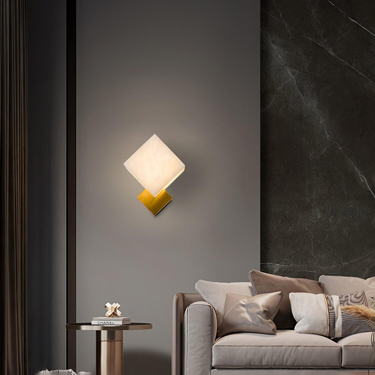 Elsenonna Alabaster Wall Light-Moonnatur