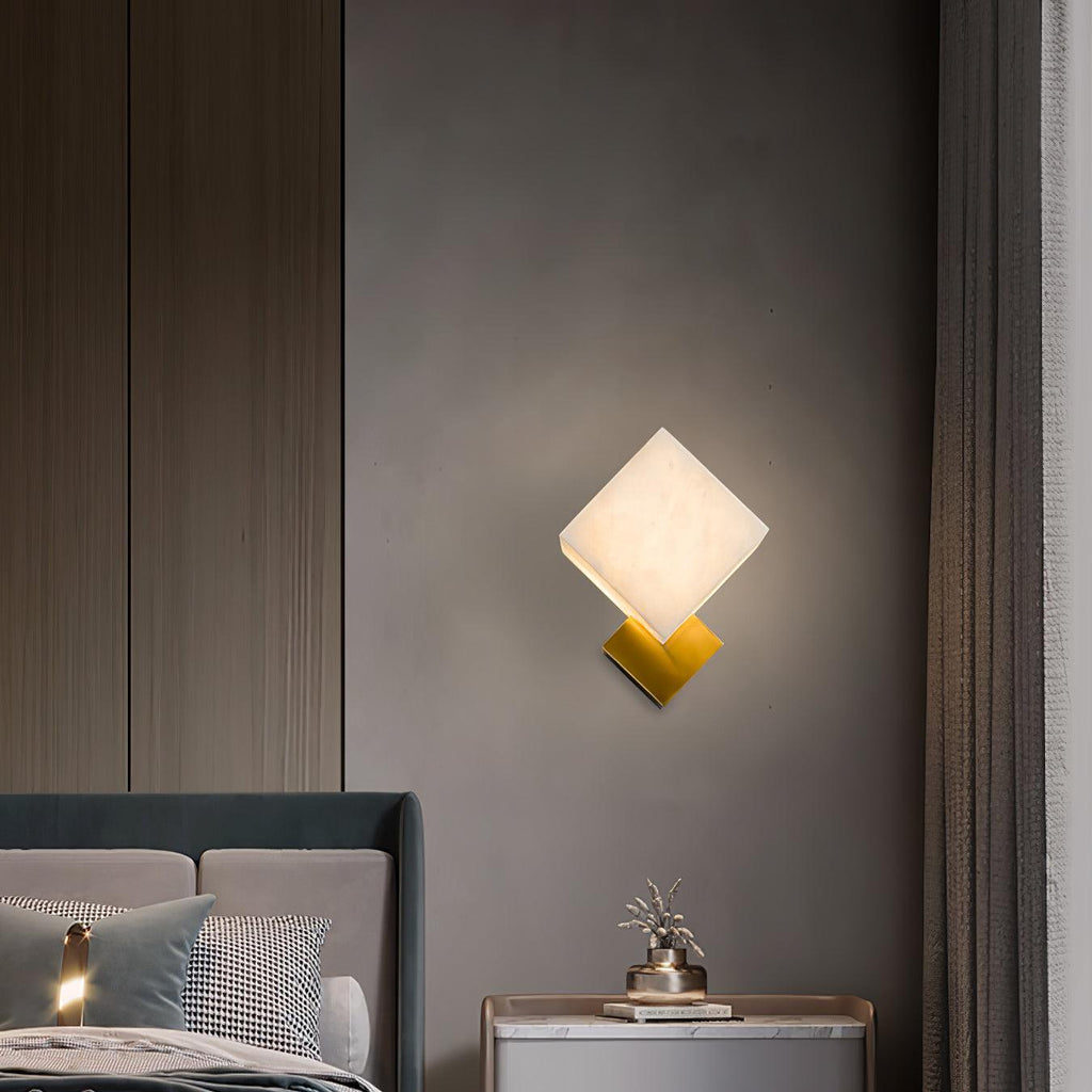 Elsenonna Alabaster Wall Light-Moonnatur