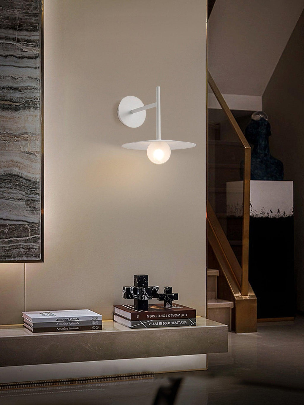 Jemora Glass Wall Light-Moonnatur