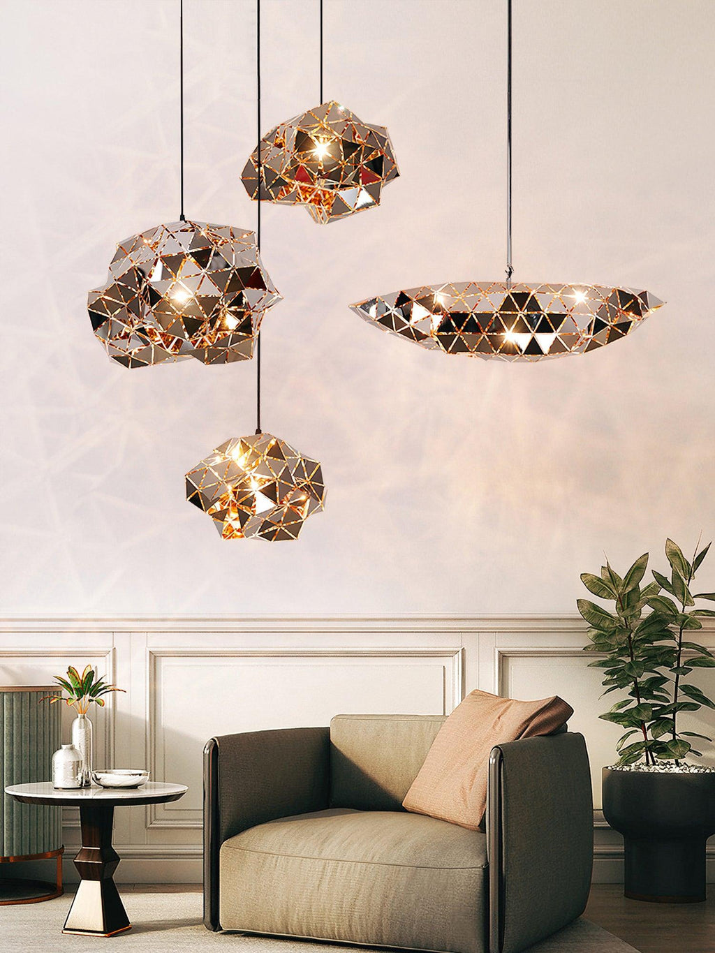 Osenune Stainless Steel Pendant Light-Moonnatur