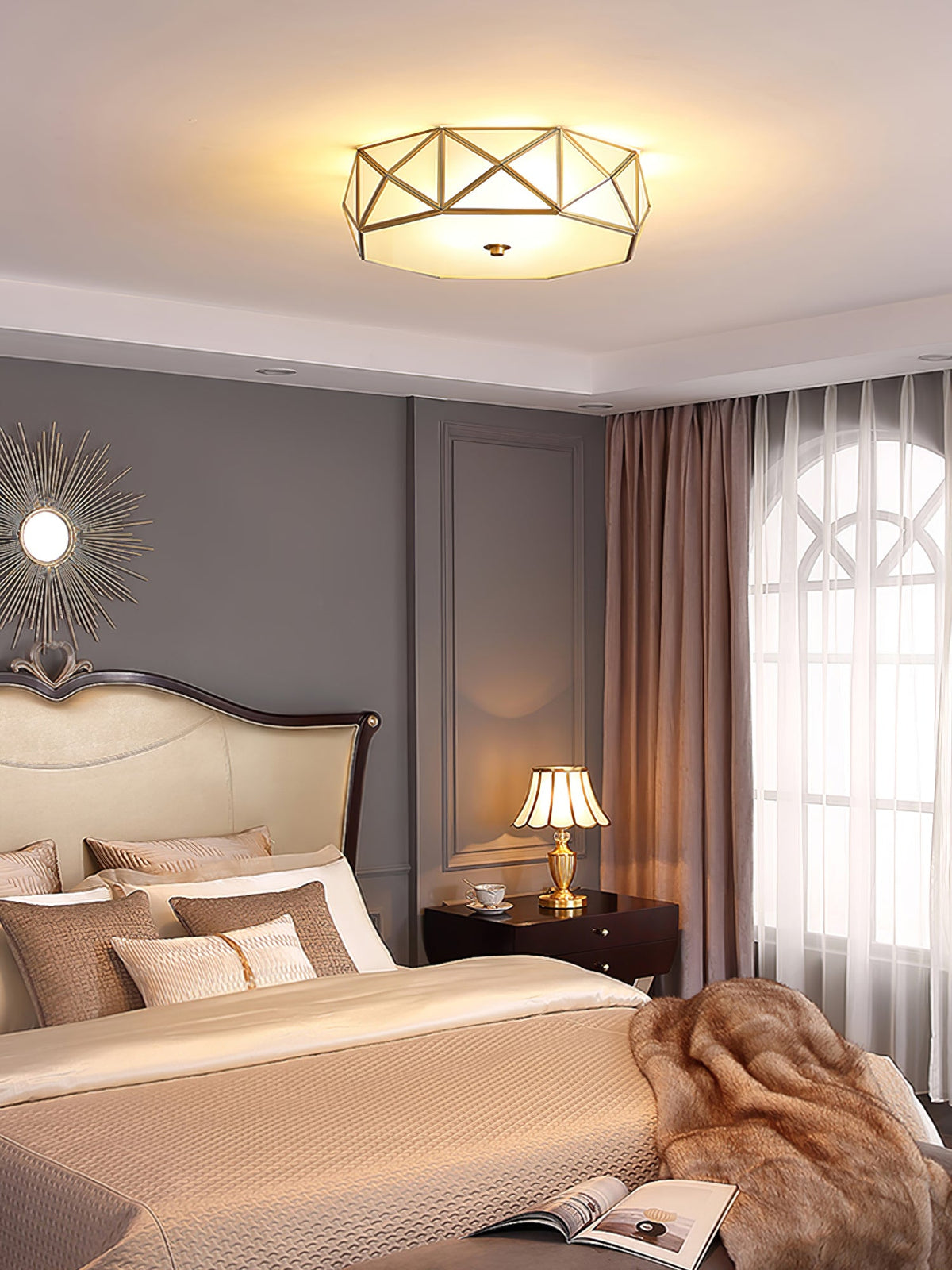 Norrenenna Glass Ceiling Light-Moonnatur