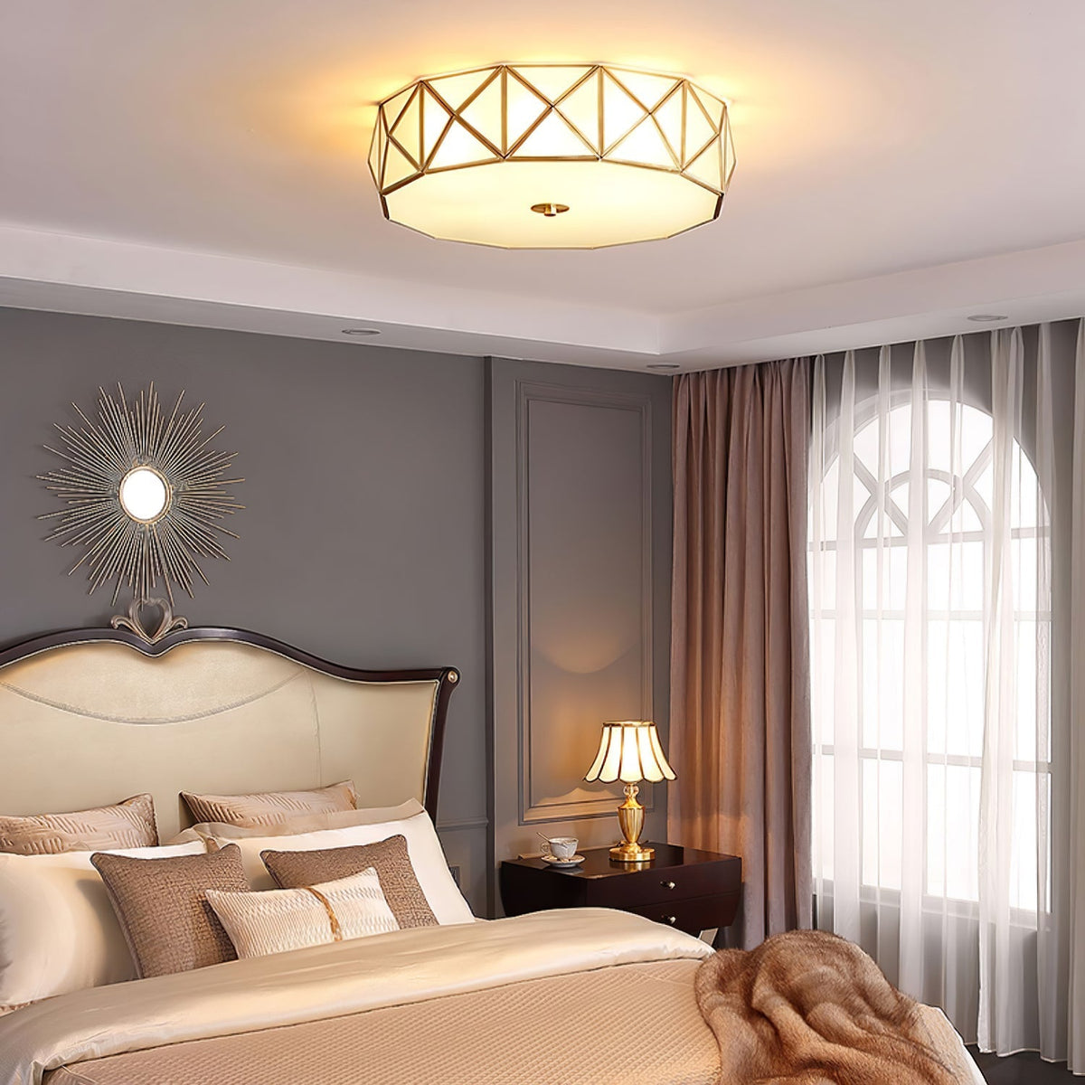 Norrenenna Glass Ceiling Light-Moonnatur