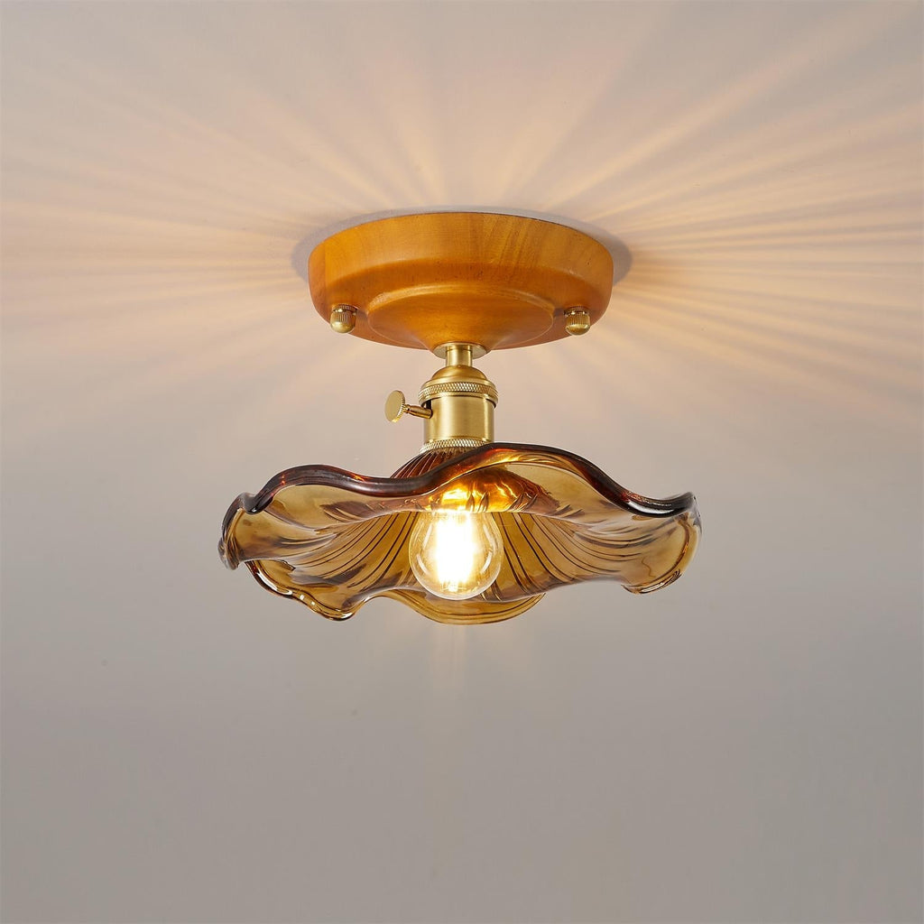 Meldenena Glass Ceiling Light-Moonnatur