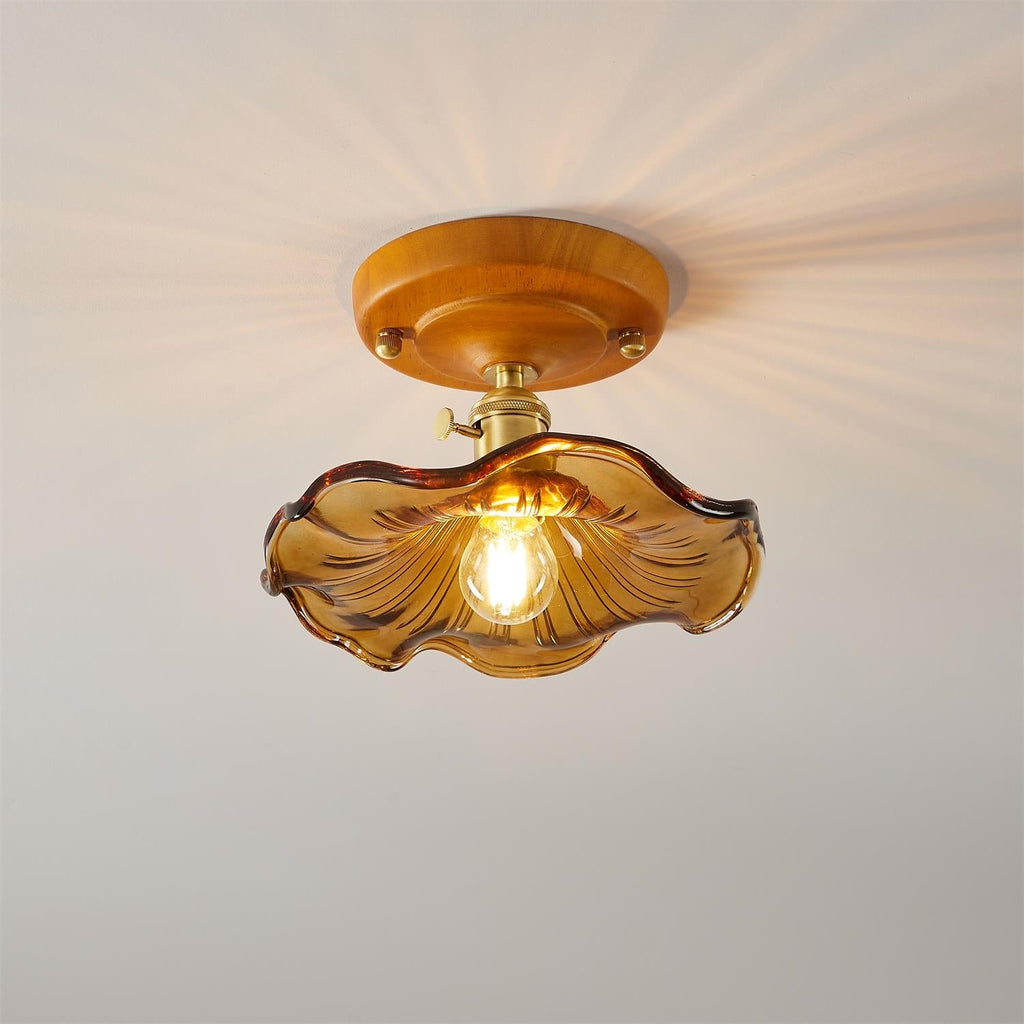 Meldenena Glass Ceiling Light-Moonnatur
