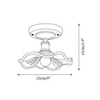 Meldenena Glass Ceiling Light-Moonnatur