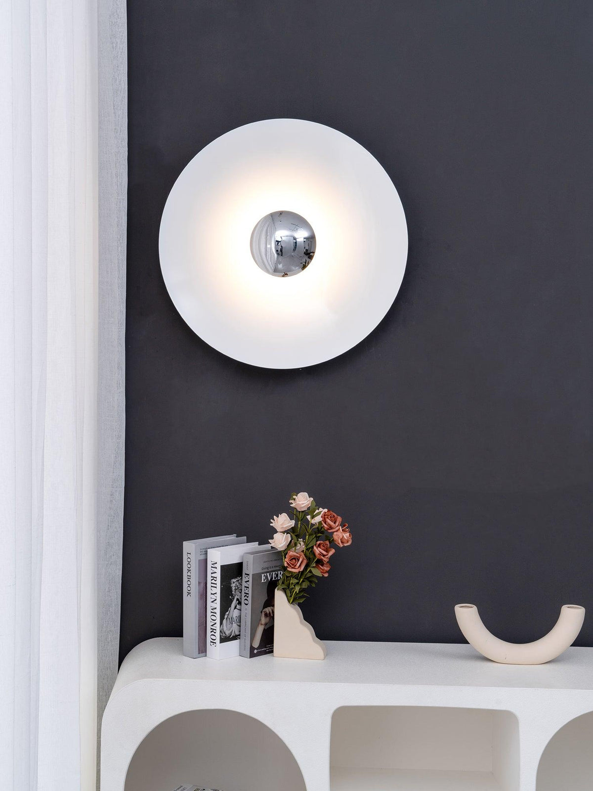 Lorielle Metal Wall Light-Moonnatur