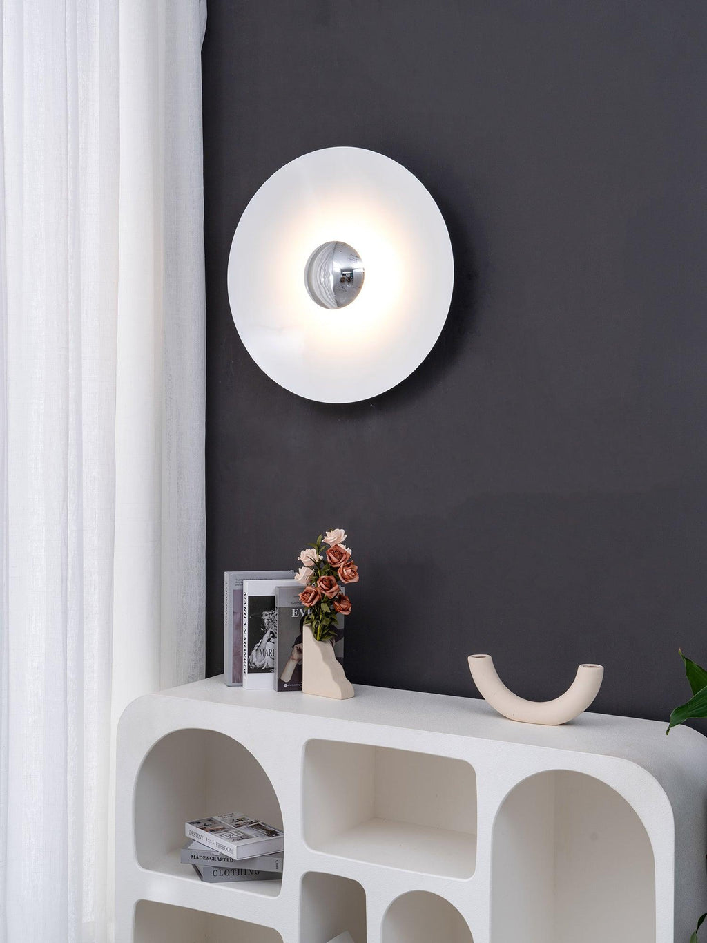 Lorielle Metal Wall Light-Moonnatur