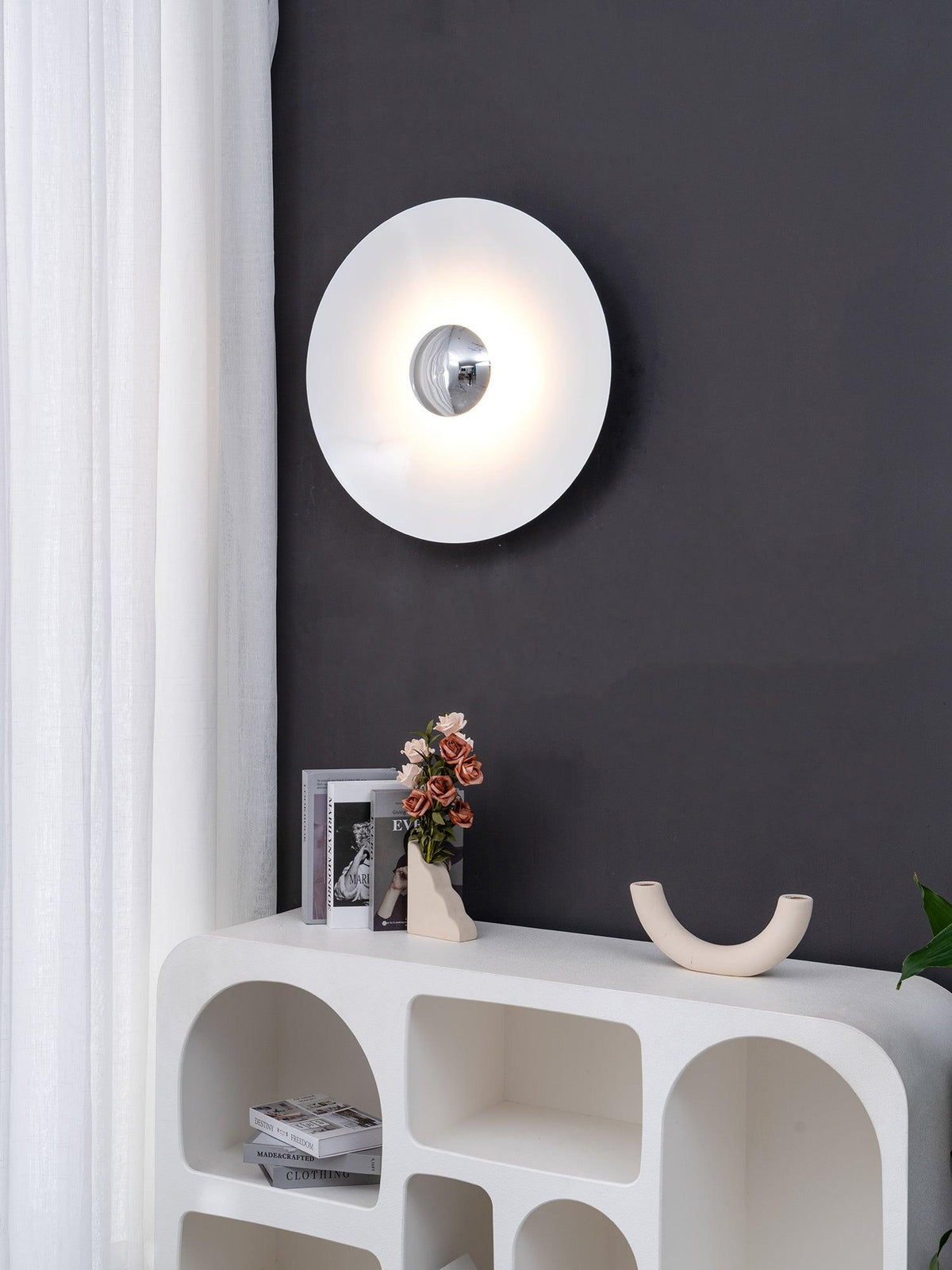 Lorielle Metal Wall Light-Moonnatur