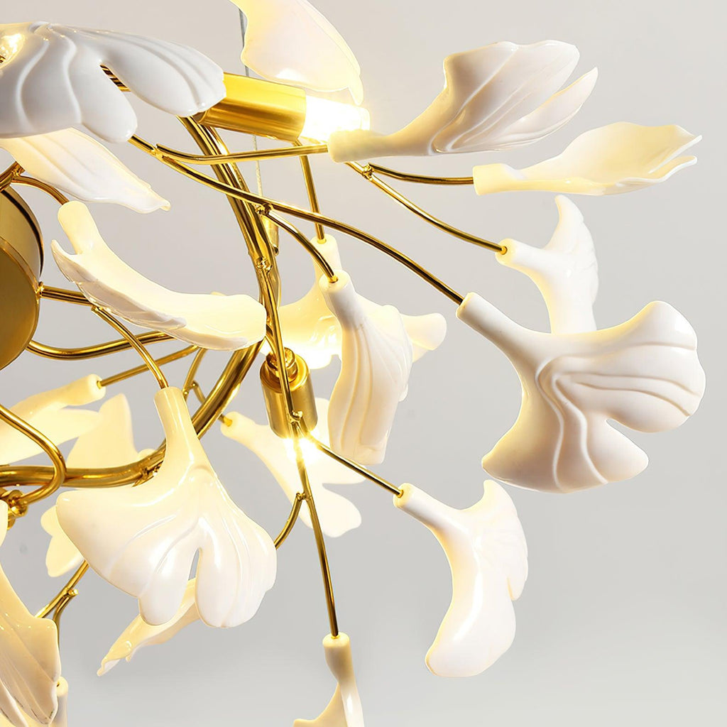 Qanise Ceramic Chandelier-Moonnatur