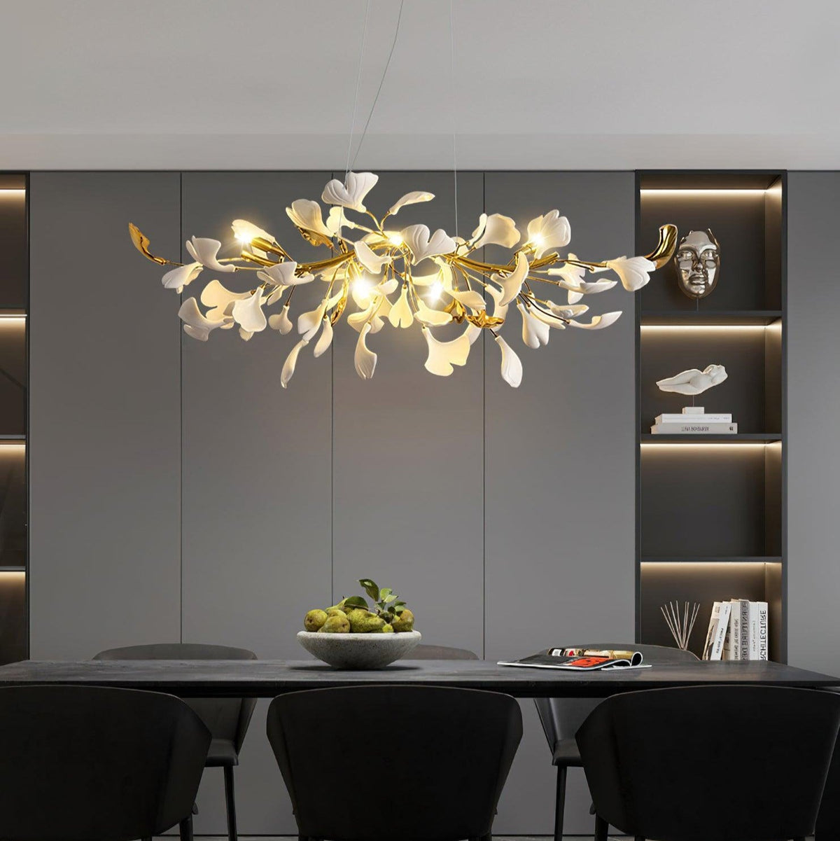 Qanise Ceramic Chandelier-Moonnatur