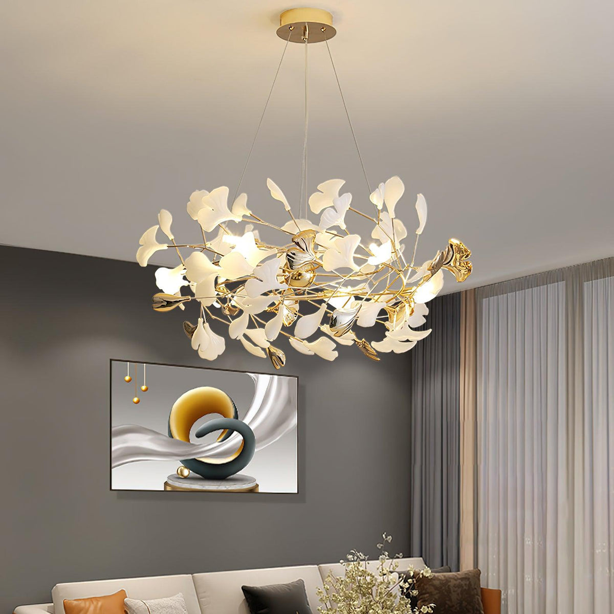 Carrowina Ceramic Chandelier-Moonnatur