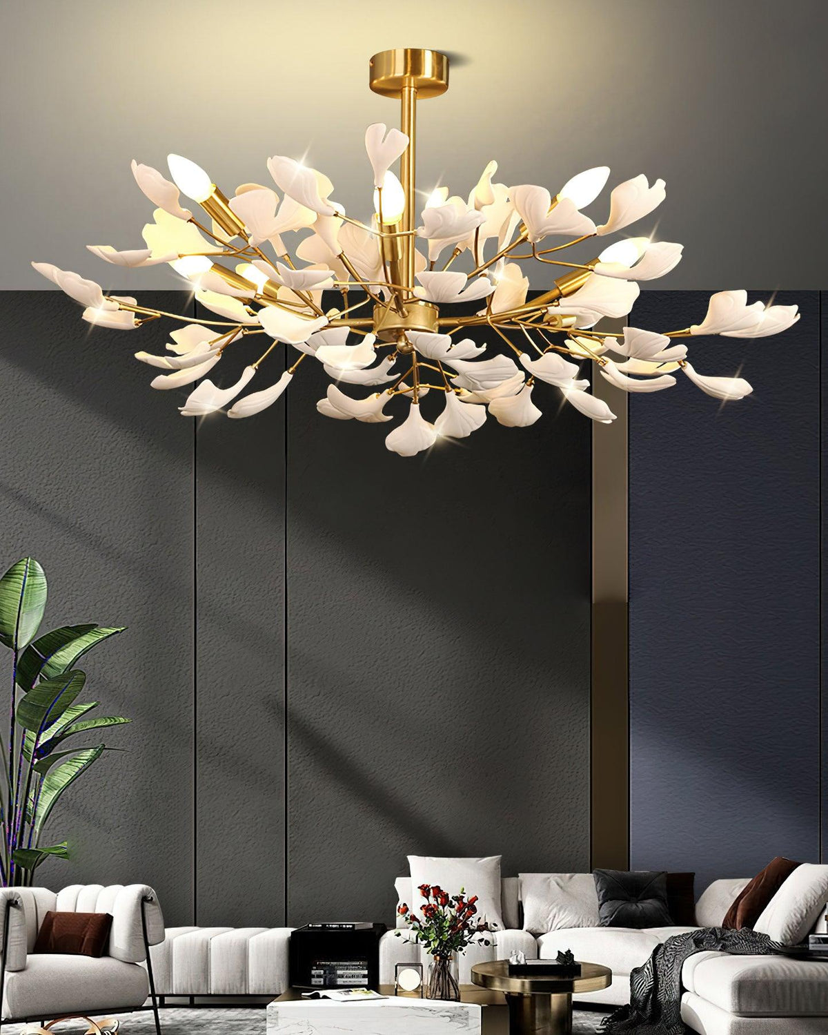 Myrenaria Ceramic Chandelier-Moonnatur