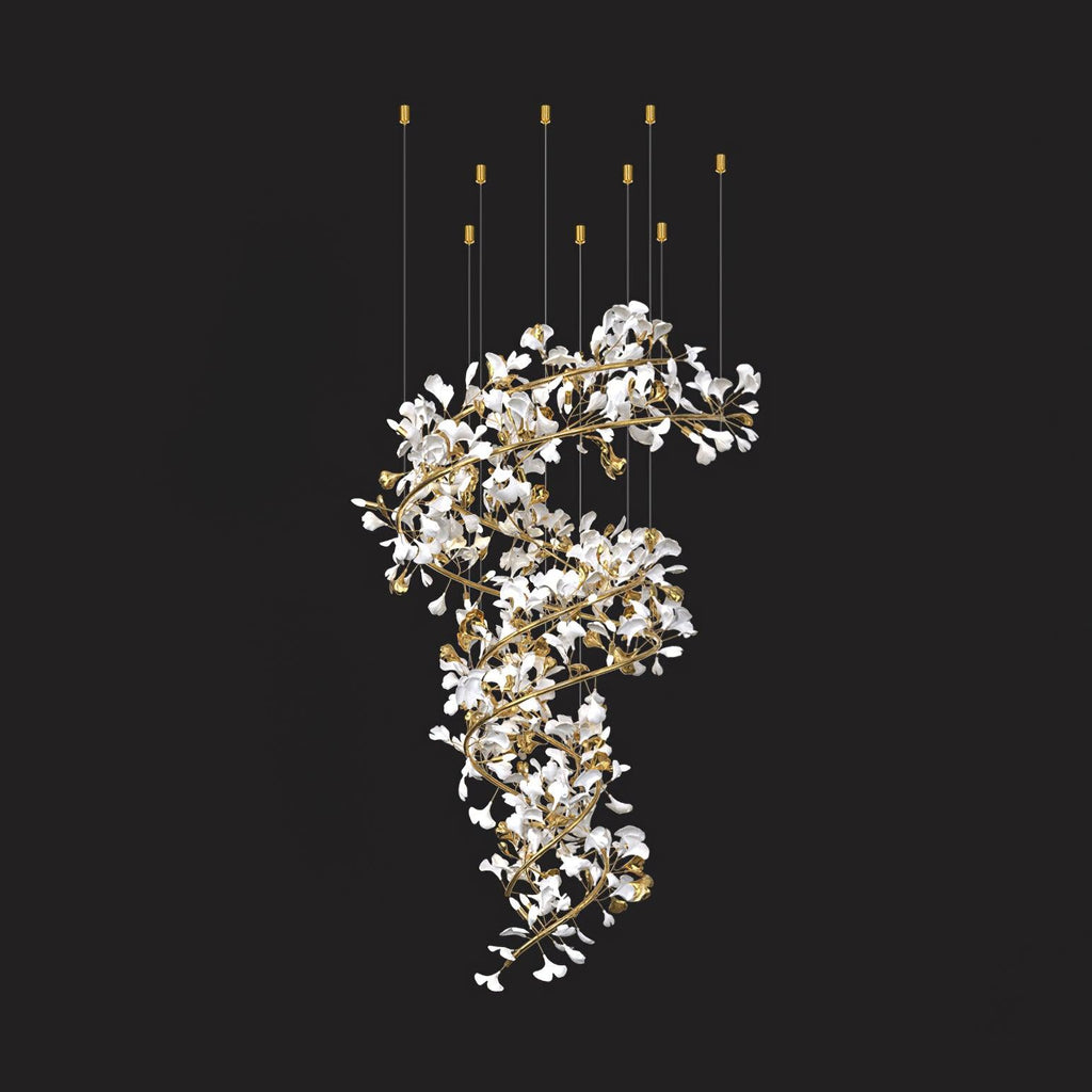 Erlenenora Ceramic Chandelier-Moonnatur