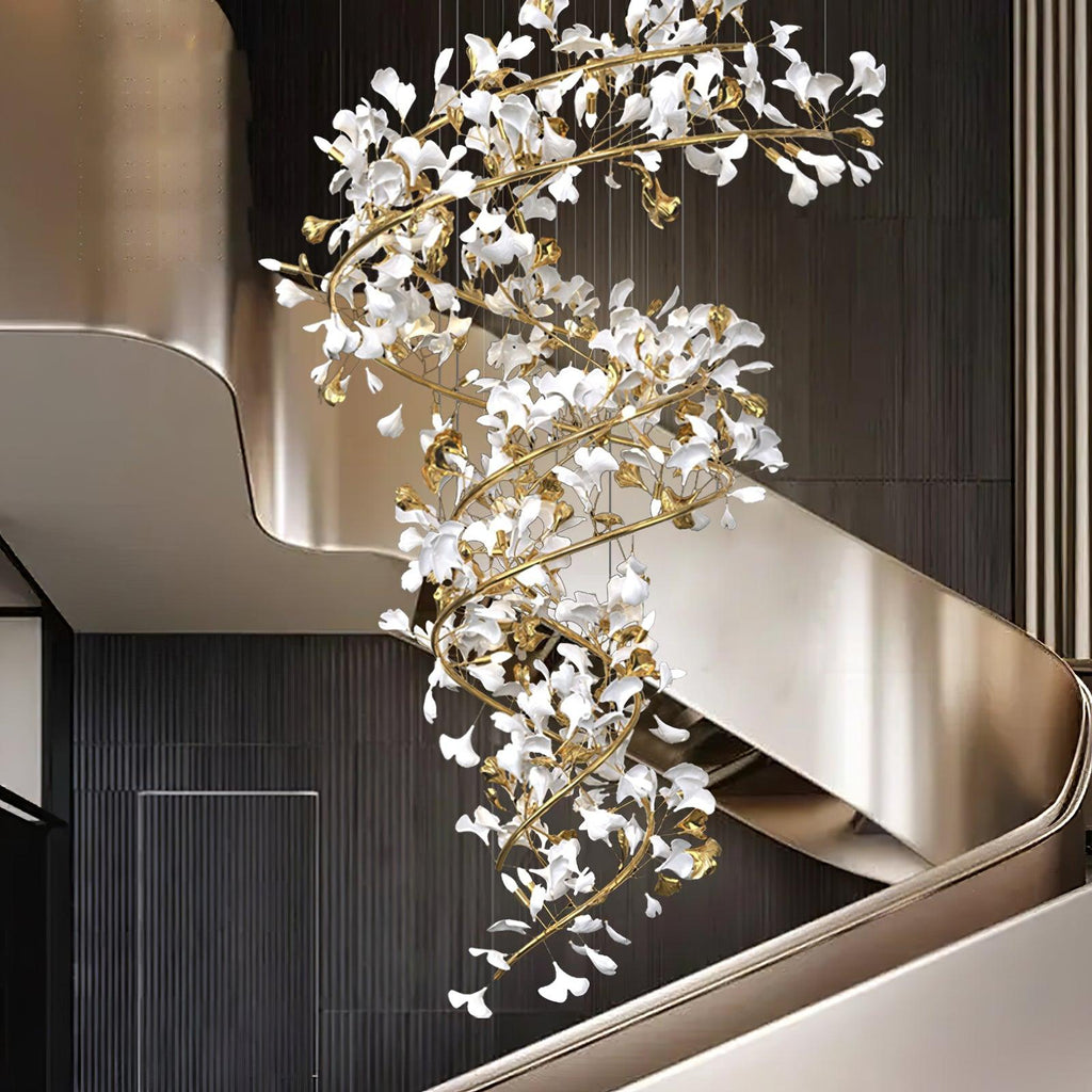Erlenenora Ceramic Chandelier-Moonnatur