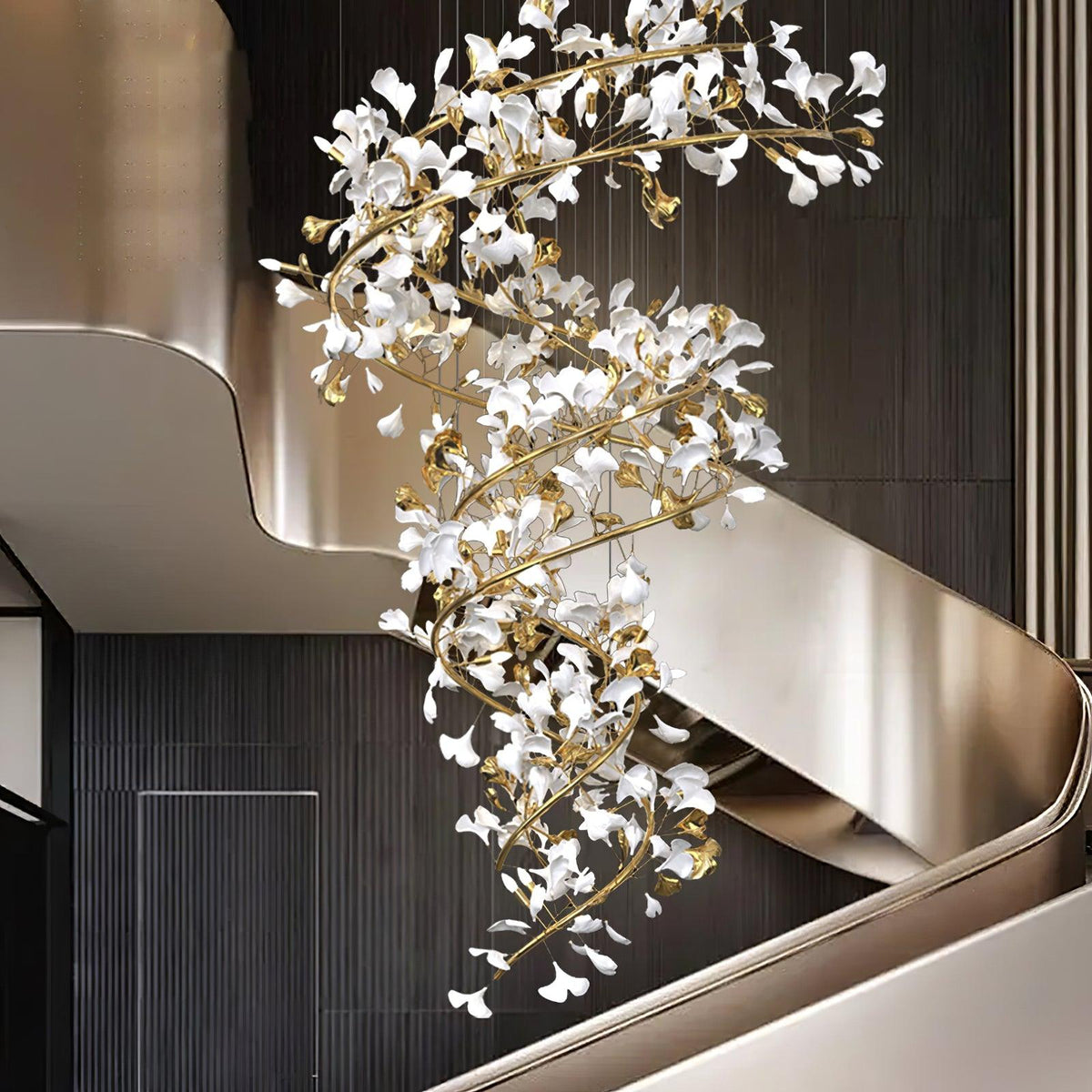 Erlenenora Ceramic Chandelier-Moonnatur