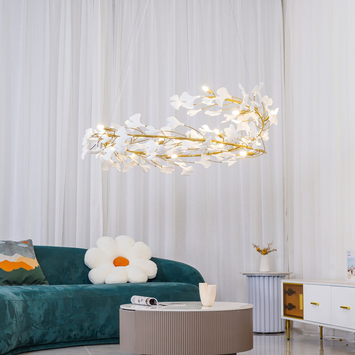 Egloria Ceramic Chandelier-Moonnatur