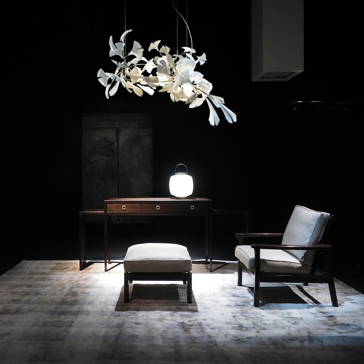 Olyvera Ceramic Chandelier-Moonnatur
