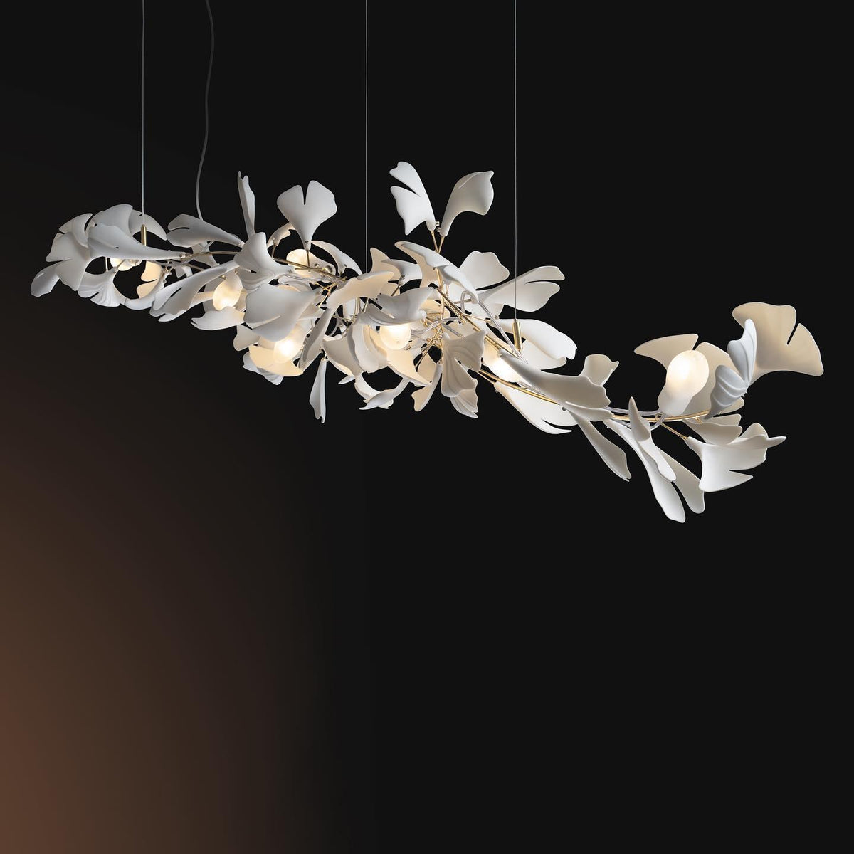 Olyvera Ceramic Chandelier-Moonnatur
