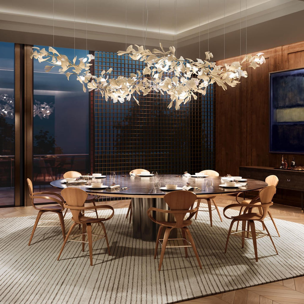 Olyvera Ceramic Chandelier-Moonnatur