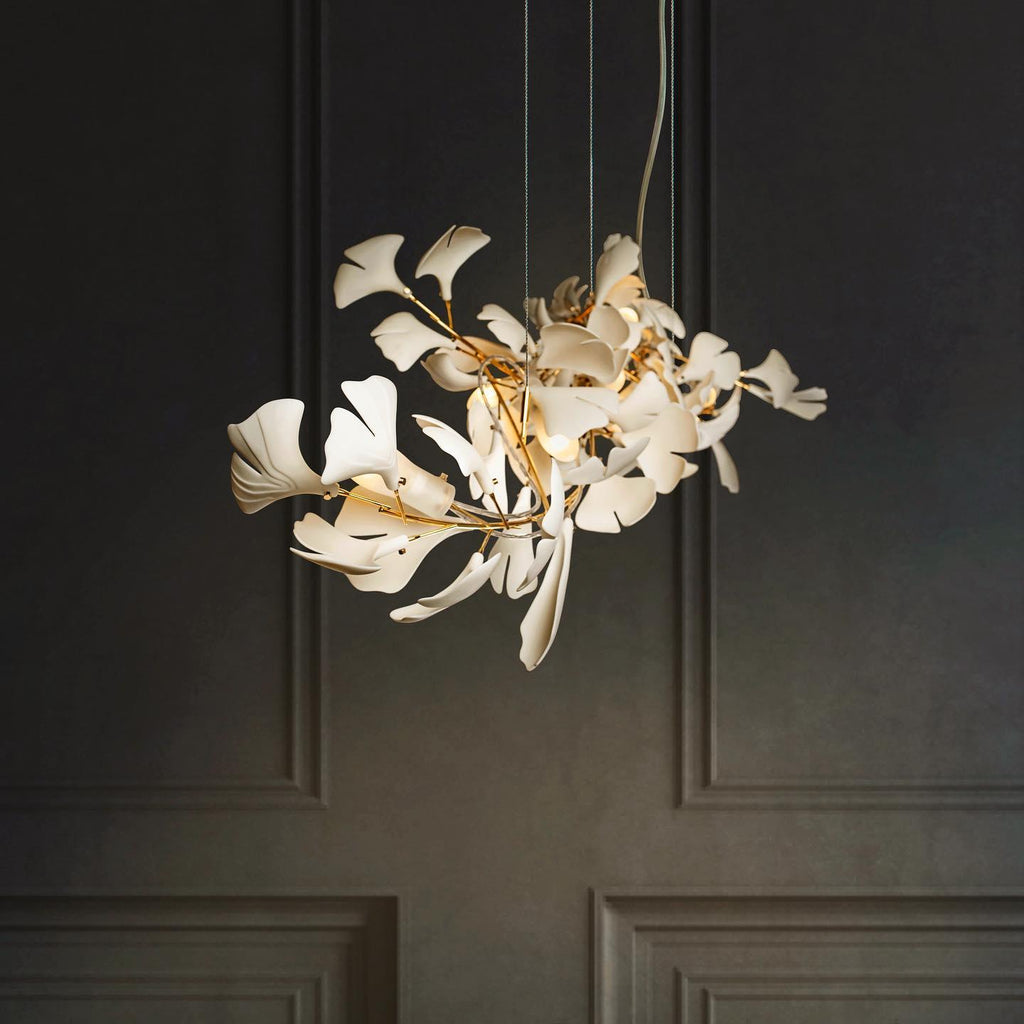 Olyvera Ceramic Chandelier-Moonnatur