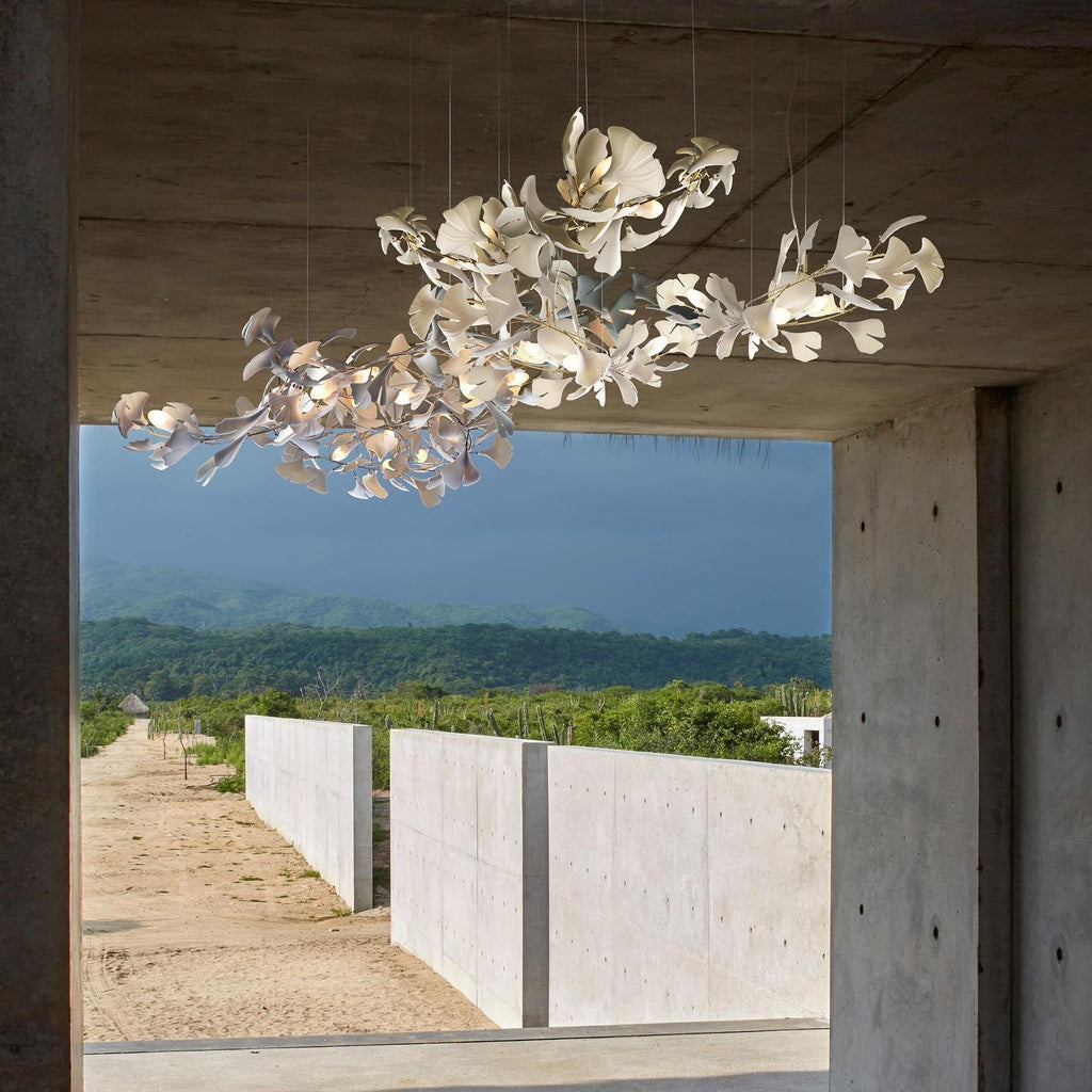 Olyvera Ceramic Chandelier-Moonnatur