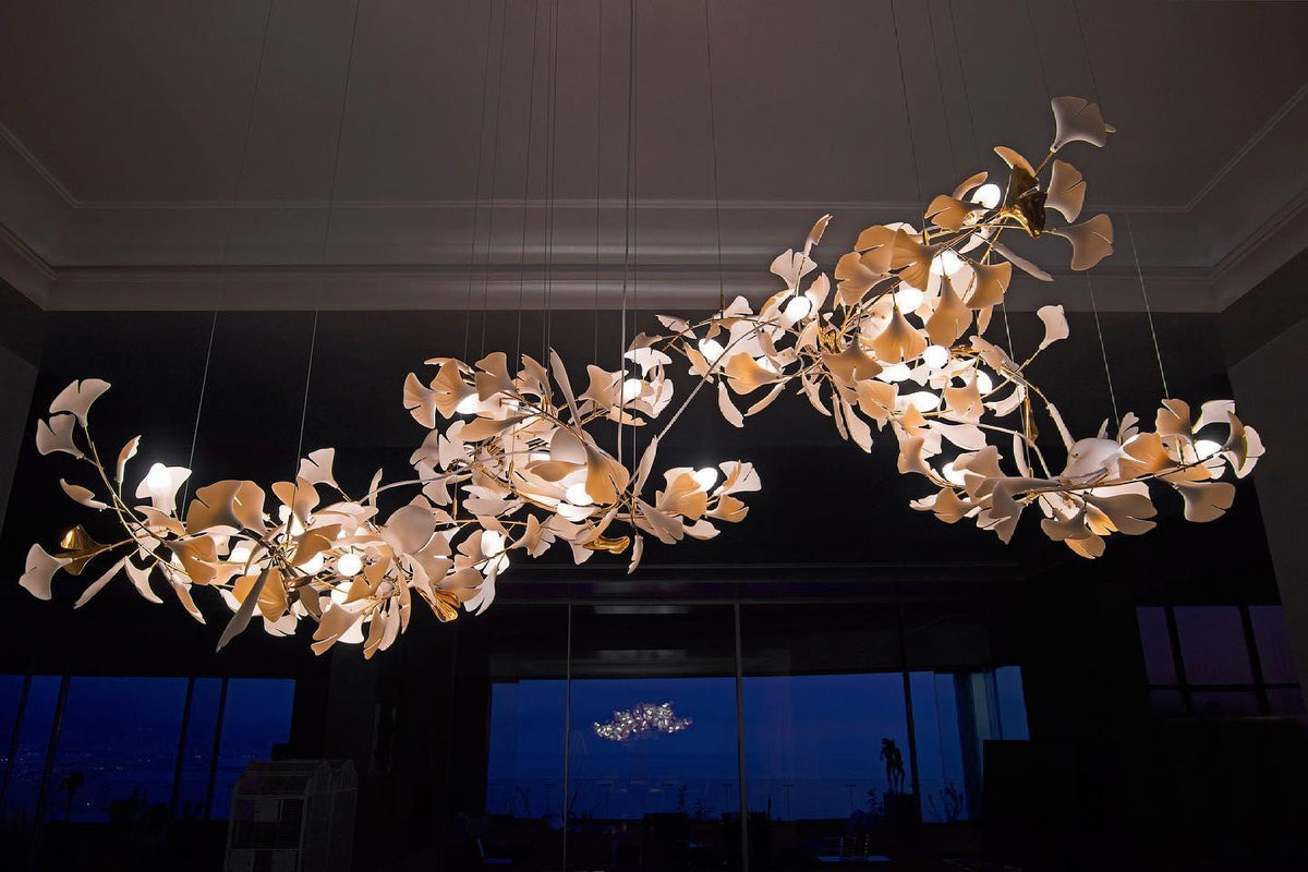 Olyvera Ceramic Chandelier-Moonnatur