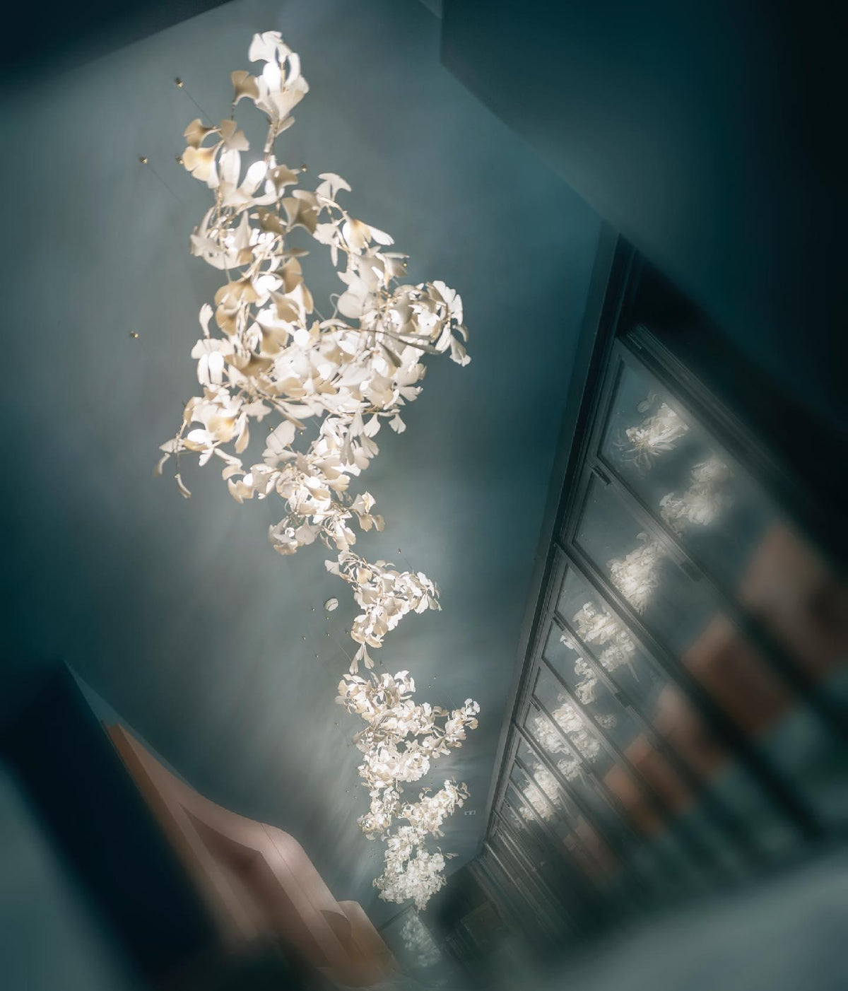 Olyvera Ceramic Chandelier-Moonnatur